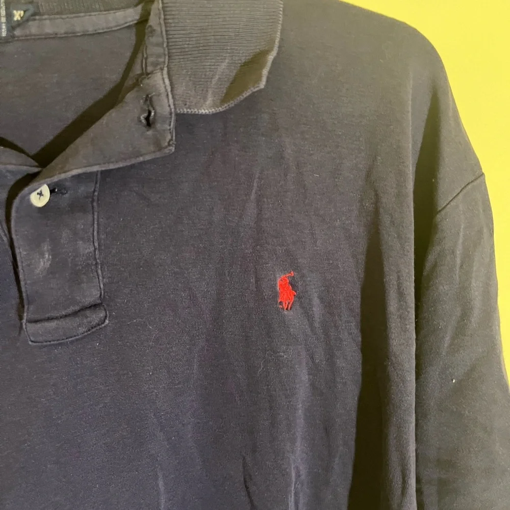 Ralph Lauren Blue Polo Shirt Classic Cotton Pique